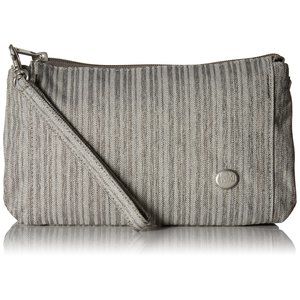 Small Stride Crossbody Rfid Blocking Wristlet Wallet, Gray Poplar :)